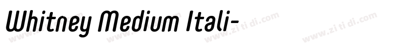Whitney Medium Itali字体转换 Whitney Medium Itali字体转换